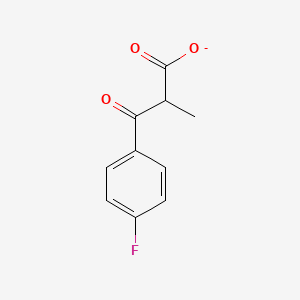 molecular formula C10H8FO3- B7983551 3-(4-氟苯基)-2-甲基-3-氧代丙酸酯 