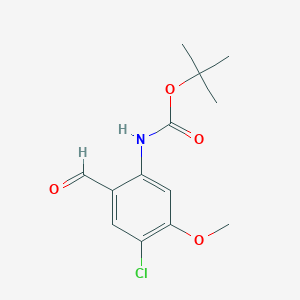 (4-Chloro-2-formyl-5-methoxy-phenyl)-carbamic acid tert-butyl ester