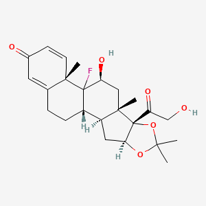 (11| cent,16| inverted exclamation mark)-9-FLUORO-11,21-DIHYDROXY-16,17-[(1-METHYLETHYLIDENE)BIS(OXY)]PREGNA-1,4-DIENE-3,20-DIONE