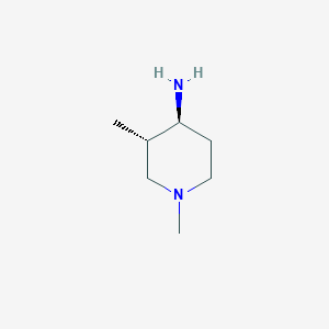 molecular formula C7H16N2 B7983627 (3S,4S)-1,3-dimethylpiperidin-4-amine 