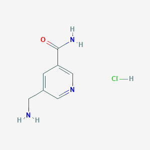 molecular formula C7H10ClN3O B7983650 5-(Aminomethyl)nicotinamide hydrochloride 