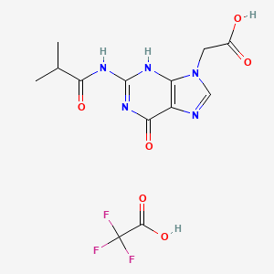 molecular formula C13H14F3N5O6 B7983665 CID 86280434 