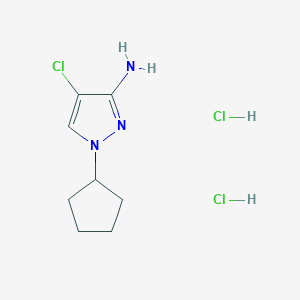 4-Chloro-1-cyclopentyl-1H-pyrazol-3-amine dihydrochloride