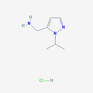 (1-Isopropyl-1H-pyrazol-5-yl)methanaminehydrochloride