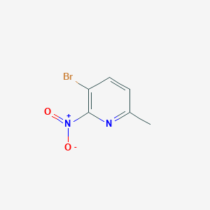 molecular formula C6H5BrN2O2 B7983851 3-Bromo-6-methyl-2-nitropyridine 