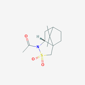 1-[(5R)-10,10-dimethyl-3,3-dioxo-3lambda6-thia-4-azatricyclo[5.2.1.01,5]decan-4-yl]ethanone