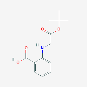 molecular formula C13H17NO4 B7983890 Benzoic acid, 2-[[(1,1-dimethylethoxy)carbonyl]methylamino]- 