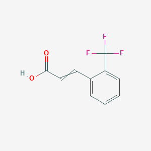 molecular formula C10H7F3O2 B7983896 2-Propenoic acid, 3-[2-(trifluoromethyl)phenyl]- 