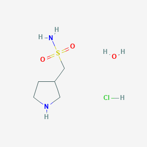 1-(3-Pyrrolidinyl)methanesulfonamide hydrochloride hydrate