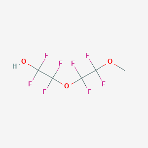 molecular formula C5H4F8O3 B7983952 1,1,2,2-Tetrafluoro-2-(1,1,2,2-tetrafluoro-2-methoxyethoxy)ethanol 