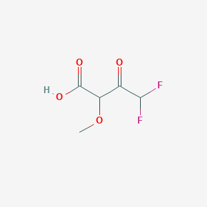 molecular formula C5H6F2O4 B7983974 4,4-Difluoro-2-methoxyacetoacetate 