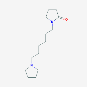 molecular formula C14H26N2O B079840 2-Pyrrolidinone, 1-(6-(1-pyrrolidinyl)hexyl)- CAS No. 14168-09-3