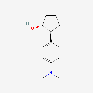 molecular formula C13H19NO B7984006 trans-2-(4-(Dimethylamino)phenyl)cyclopentanol 