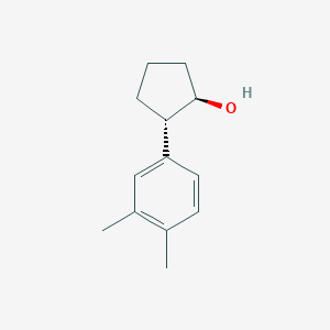 molecular formula C13H18O B7984013 (1R,2S)-2-(3,4-dimethylphenyl)cyclopentan-1-ol 