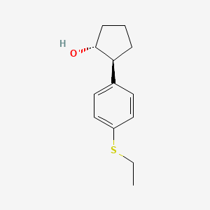 trans-2-(4-(Ethylthio)phenyl)cyclopentanol