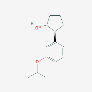 trans-2-(3-Isopropoxyphenyl)cyclopentanol
