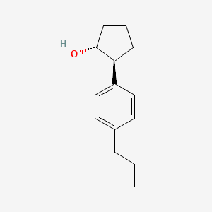 molecular formula C14H20O B7984052 trans-2-(4-Propylphenyl)cyclopentanol 