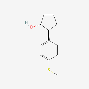 trans-2-(4-(Methylthio)phenyl)cyclopentanol