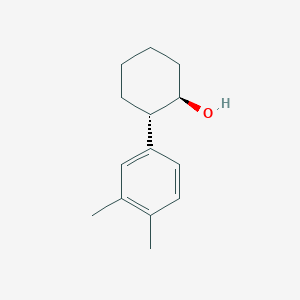 molecular formula C14H20O B7984086 (1R,2S)-2-(3,4-dimethylphenyl)cyclohexan-1-ol 