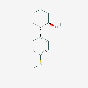 trans-2-(4-(Ethylthio)phenyl)cyclohexanol