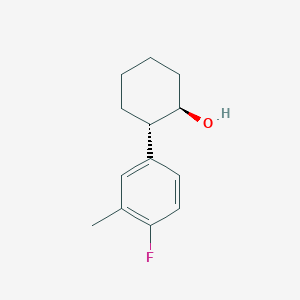 (1R,2S)-2-(4-fluoro-3-methylphenyl)cyclohexan-1-ol