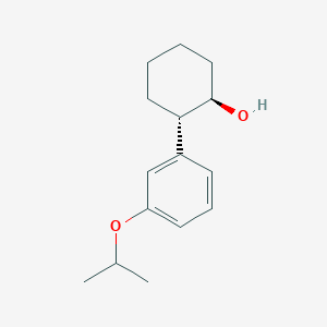 molecular formula C15H22O2 B7984126 trans-2-(3-Isopropoxyphenyl)cyclohexanol 