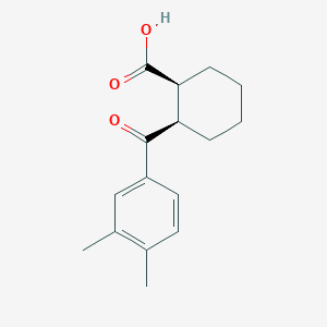 (1S,2R)-2-(3,4-dimethylbenzoyl)cyclohexane-1-carboxylic acid