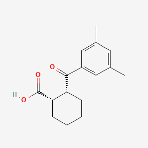 (1S,2R)-2-(3,5-dimethylbenzoyl)cyclohexane-1-carboxylic acid