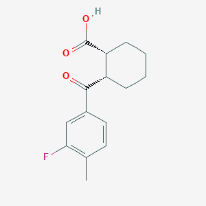 (1R,2S)-2-(3-fluoro-4-methylbenzoyl)cyclohexanecarboxylic acid