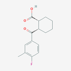 (1R,2S)-2-(4-fluoro-3-methylbenzoyl)cyclohexanecarboxylic acid