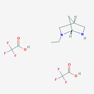 (1R,4S)-2-Ethyl-2,6-diazabicyclo[2.2.1]heptane;2,2,2-trifluoroacetic acid