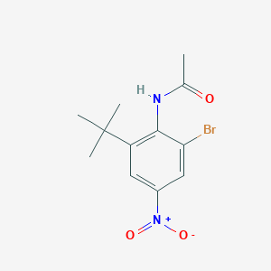 N-(2-bromo-6-tert-butyl-4-nitrophenyl)acetamide