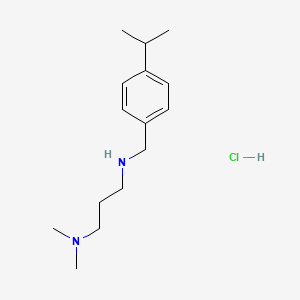 molecular formula C15H27ClN2 B7984217 N1-(4-Isopropylbenzyl)-N3,N3-dimethylpropane-1,3-diamine hydrochloride 