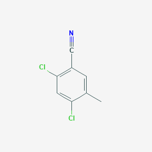 molecular formula C8H5Cl2N B7984234 2,4-Dichloro-5-methylbenzonitrile 
