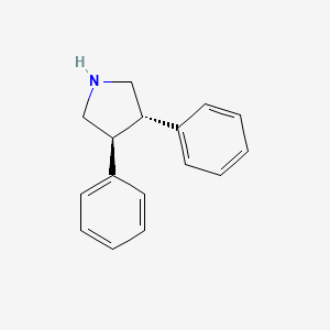 molecular formula C16H17N B7984243 (3S,4S)-3,4-diphenylpyrrolidine 