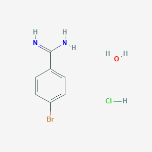 molecular formula C7H10BrClN2O B7984334 4-Bromobenzene-1-carboximidamide hydrate hydrochloride 