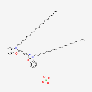 molecular formula C53H85ClN2O6 B7984434 3,3'-Dioctadecyloxacarbocyanine perchlorate 