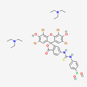 molecular formula C39H45BBr4N4O7S B7984435 Eosin-5-thiouredylphenylboronic acid, triethylammonium salt 