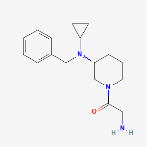 molecular formula C17H25N3O B7984643 (R)-2-Amino-1-(3-(benzyl(cyclopropyl)amino)piperidin-1-yl)ethanone 