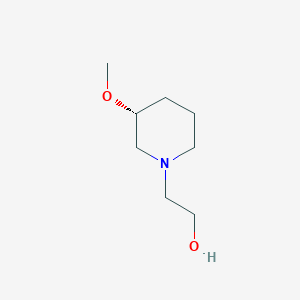 molecular formula C8H17NO2 B7984737 (R)-2-(3-Methoxypiperidin-1-yl)ethanol 