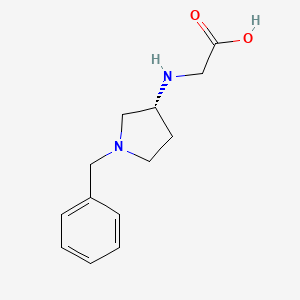 molecular formula C13H18N2O2 B7984802 ((R)-1-Benzyl-pyrrolidin-3-ylamino)-acetic acid 
