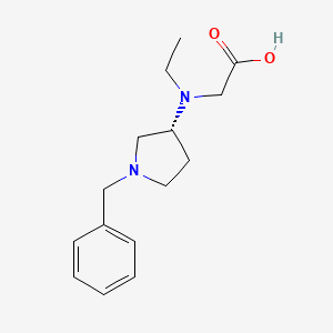 molecular formula C15H22N2O2 B7984809 [((R)-1-Benzyl-pyrrolidin-3-yl)-ethyl-amino]-acetic acid 