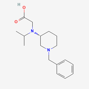 molecular formula C17H26N2O2 B7984817 [((R)-1-Benzyl-piperidin-3-yl)-isopropyl-amino]-acetic acid 