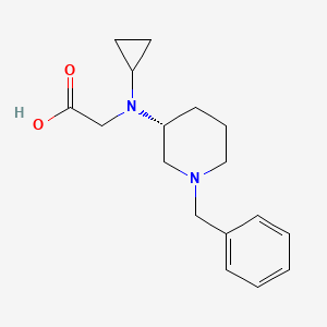 molecular formula C17H24N2O2 B7984821 [((R)-1-Benzyl-piperidin-3-yl)-cyclopropyl-amino]-acetic acid 