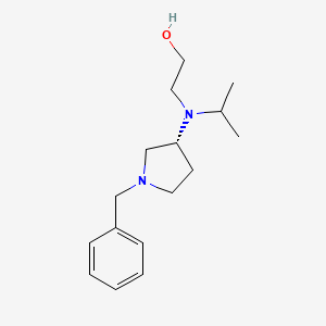 molecular formula C16H26N2O B7984829 2-[((R)-1-Benzyl-pyrrolidin-3-yl)-isopropyl-amino]-ethanol 