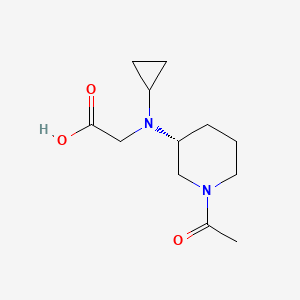 molecular formula C12H20N2O3 B7984853 [((R)-1-Acetyl-piperidin-3-yl)-cyclopropyl-amino]-acetic acid 