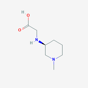 molecular formula C8H16N2O2 B7984872 ((S)-1-Methyl-piperidin-3-ylamino)-acetic acid 