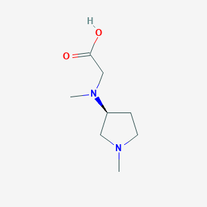 molecular formula C8H16N2O2 B7984892 [Methyl-((S)-1-methyl-pyrrolidin-3-yl)-amino]-acetic acid 