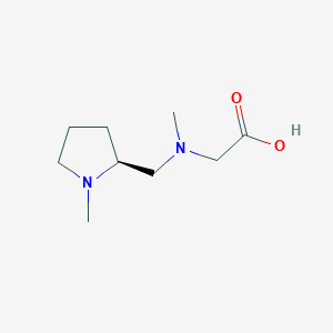 molecular formula C9H18N2O2 B7984899 [Methyl-((S)-1-methyl-pyrrolidin-2-ylmethyl)-amino]-acetic acid 