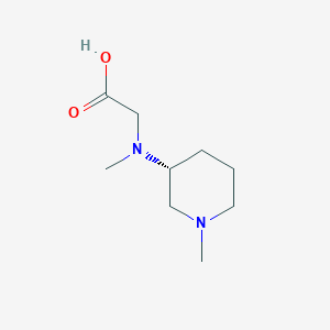 molecular formula C9H18N2O2 B7984901 [Methyl-((R)-1-methyl-piperidin-3-yl)-amino]-acetic acid 